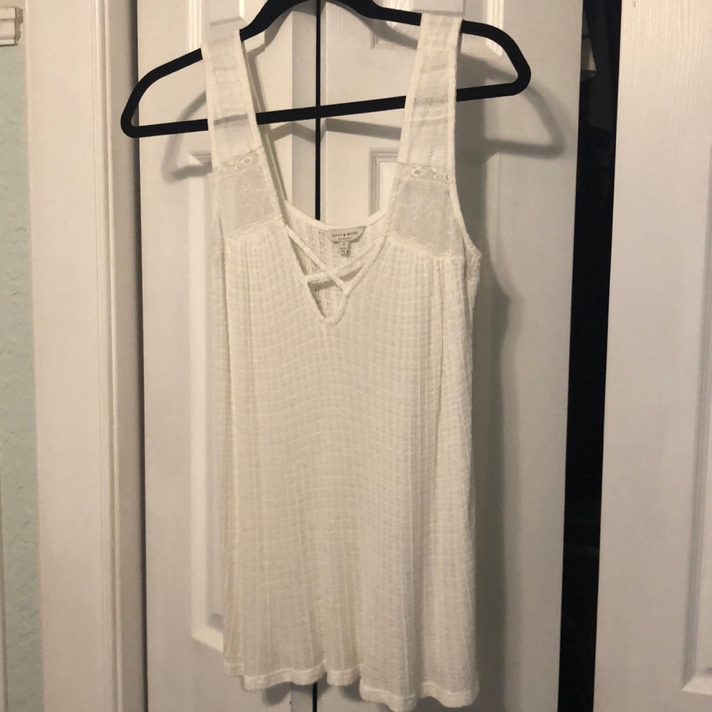 Lucky brand white tank top